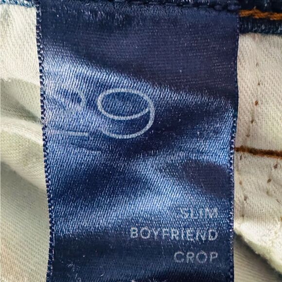 Pilcro The Slim Boyfriend Jeans Rainbow Embroidered Racing Stripe Size 29 - Picture 4 of 8